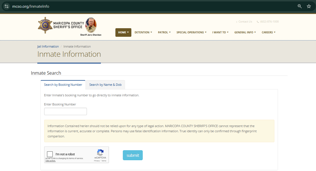 Az County Jail Inmate Search