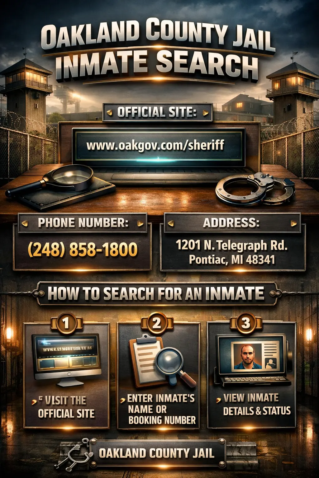 Oakland County Jail Inmate Search