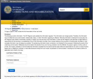 Wv Regional Jail Inmate Search