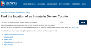 Denver Jail Inmate Search