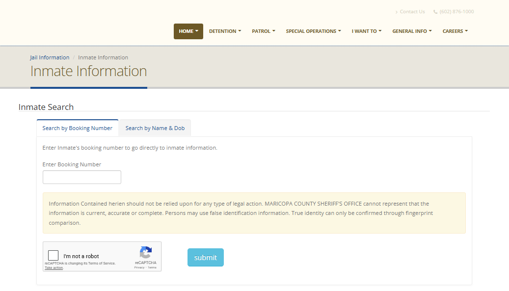 Maricopa County Jail Inmate Search